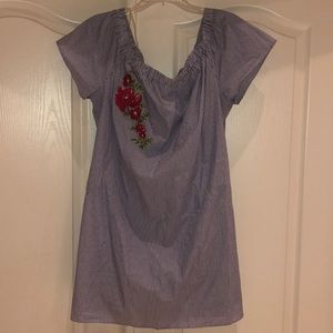 Blue stripped dress 🌹